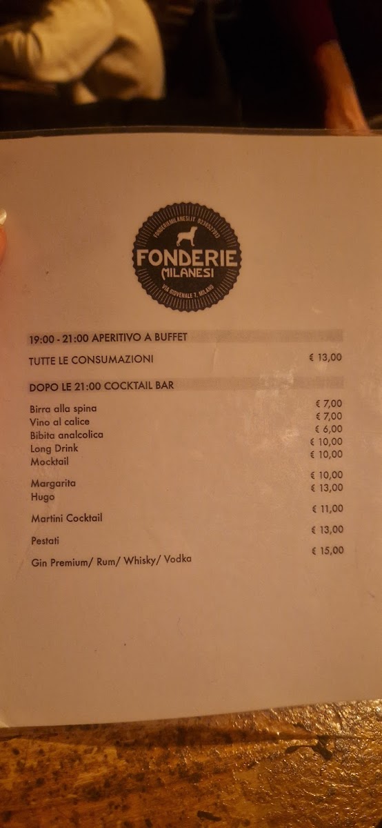 Menu Ristorante Fonderie Milanesi-2